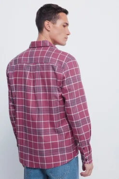 Springfield Camisas-Camisa xadrez vermelho