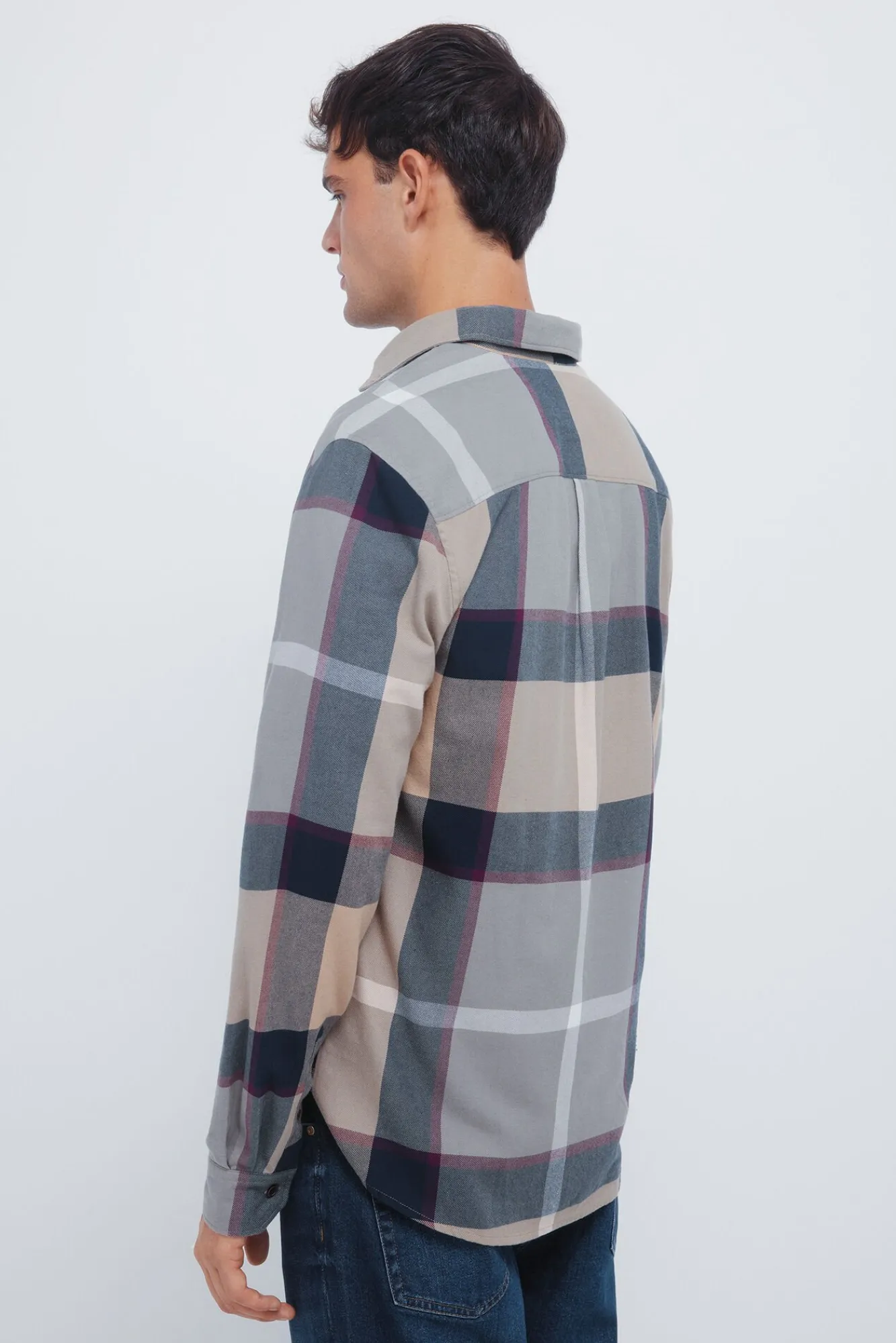 Springfield Camisas-Camisa xadrez bege