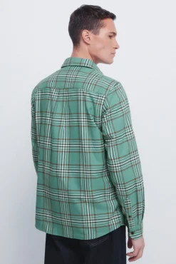 Springfield Camisas-Camisa xadrez verde