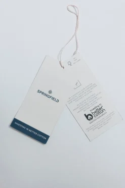 Springfield Camisas-Camisa xadrez de algodão azul