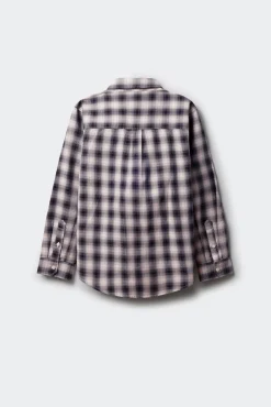 Springfield Kids Camisas-Camisa xadrez lenhador para meninos preto