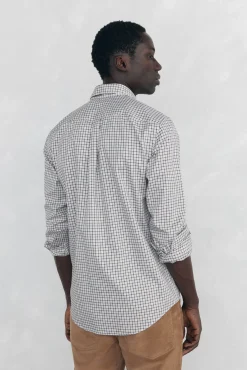 Pedro del Hierro Camisas-Camisa xadrez Oxford sem passar a ferro Bordeaux