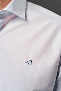 OOTO Camisas-Camisa xadrez popelina Azul