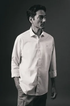 OOTO Camisas-Camisa xadrez popelina Azul