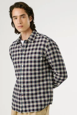 Pepe Jeans Camisas-Camisa xadrez regular fit azul
