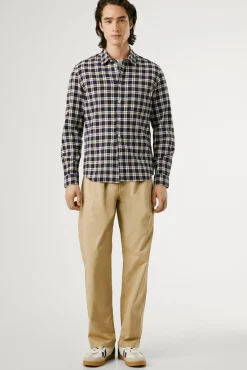 Pepe Jeans Camisas-Camisa xadrez regular fit azul