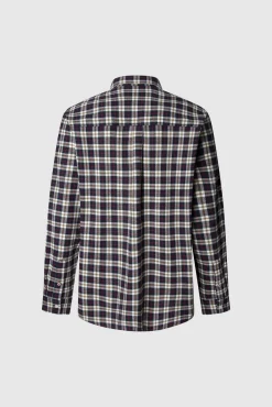 Pepe Jeans Camisas-Camisa xadrez regular fit azul