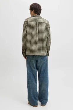 Jack & Jones Camisas-Camisa xadrez regular fit cru