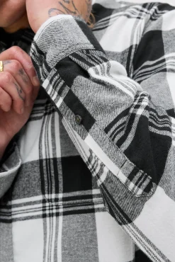 Jack & Jones Camisas-Camisa xadrez regular fit branco