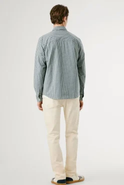 Pepe Jeans Camisas-Camisa xadrez regular fit azul