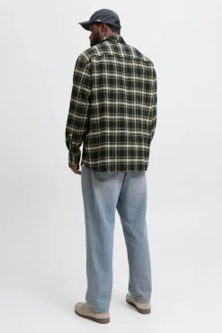 Jack & Jones PLUS Camisas-Camisa xadrez regular fit PLUS preto