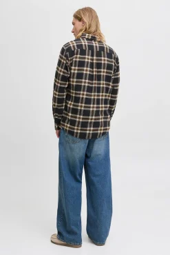 Jack & Jones Camisas-Camisa xadrez regular fit preto