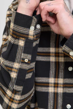 Jack & Jones Camisas-Camisa xadrez regular fit preto