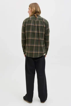 Jack & Jones Camisas-Camisa xadrez regular fit verde