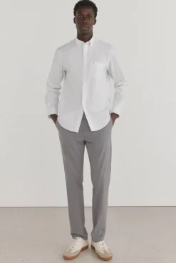 Pedro del Hierro Camisas-Camisa xadrez resistente a manchas e que não precisa passar Branco