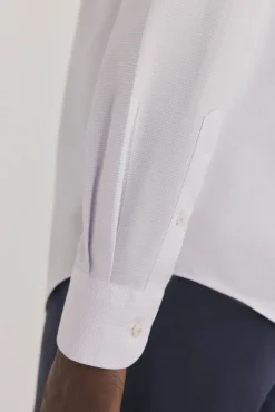 Pedro del Hierro Camisas-Camisa xadrez resistente a manchas e que não precisa passar P&uacute;rpura