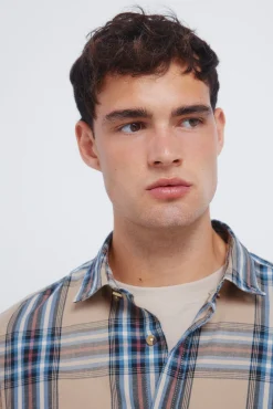 Springfield Camisas-camisa xadrez tartan amarelo