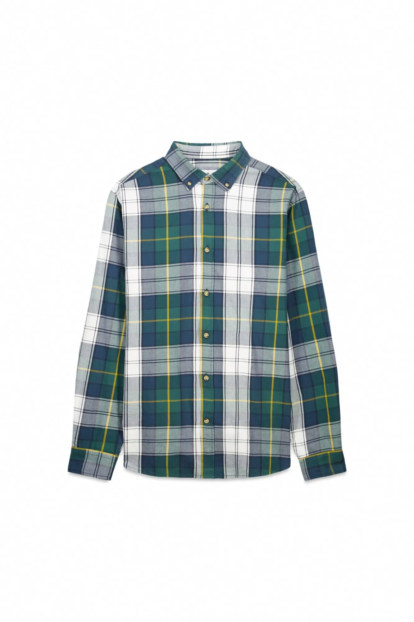 Springfield Camisas-camisa xadrez tartan bege
