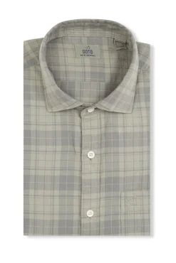 OOTO Camisas-Camisa xadrez tingida Verde