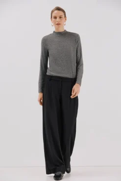 Cortefiel T-Shirts-Camiseta básica com gola perkins Cinzento