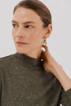 Cortefiel T-Shirts-Camiseta básica com gola perkins Verde