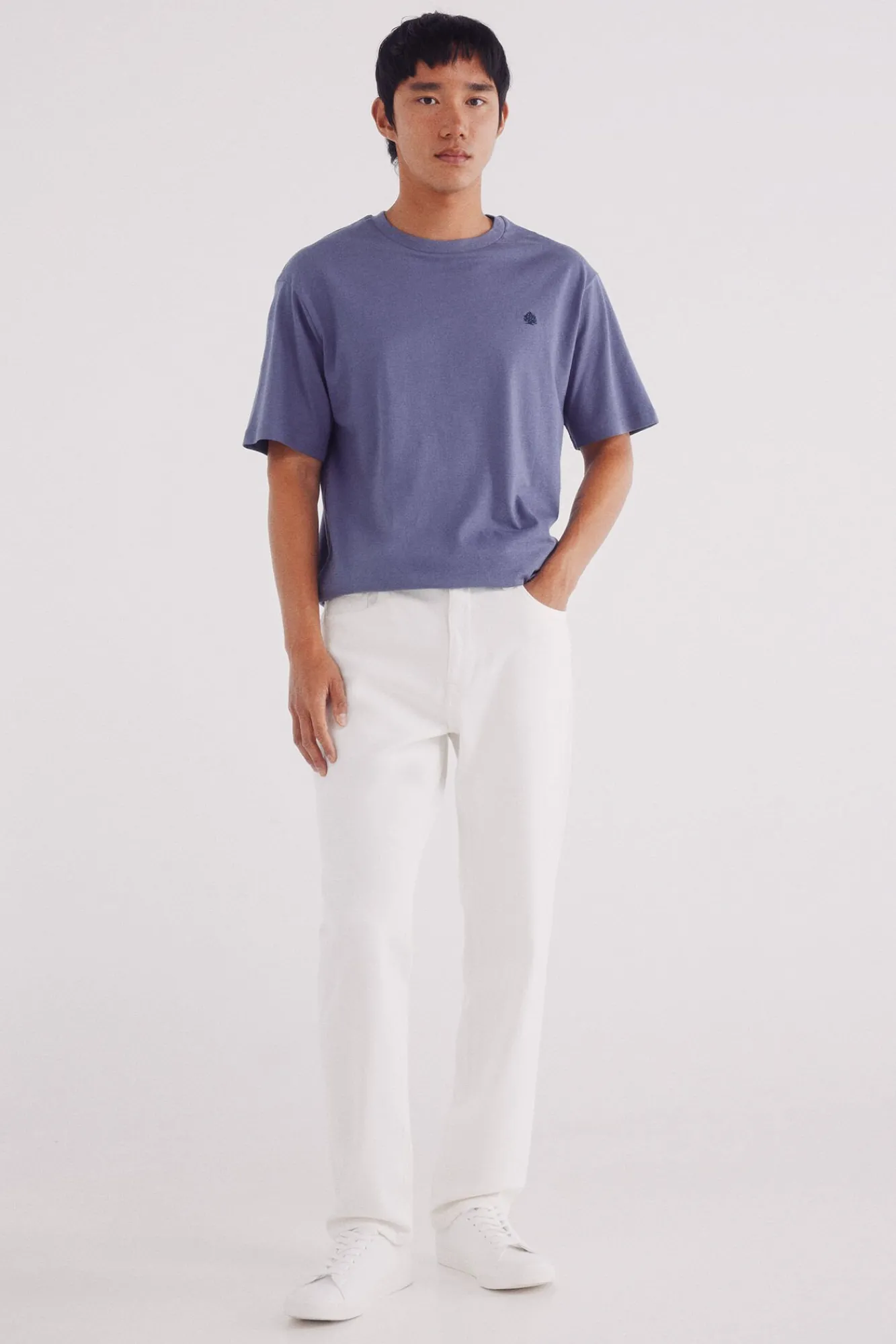 Springfield T-Shirts-Camiseta básica com gola redonda rosa