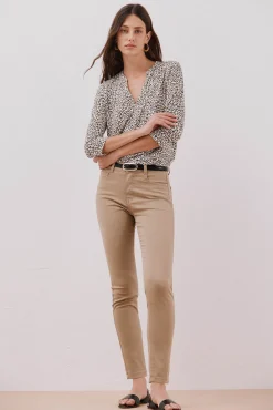 Cortefiel T-Shirts-Camiseta básica decote mandarim Impress&atilde;o