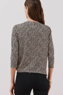 Cortefiel T-Shirts-Camiseta básica decote mandarim Cinzento