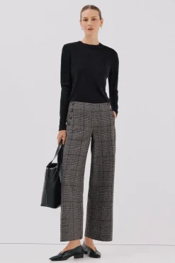 Cortefiel Camisolas-Camiseta básica quadrada Preto