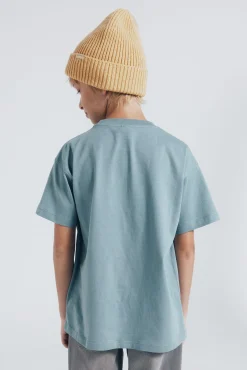 Springfield Kids T-Shirts-Camiseta caveira para meninos azul