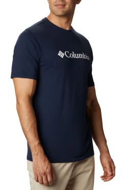Columbia T-Shirts-Camiseta Basic logo™ para homem Azul