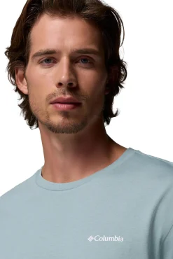 Columbia T-Shirts-Camiseta Basic logo™ para homem Azul