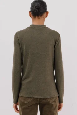 Cortefiel T-Shirts-Camiseta com detalhe de strass Verde