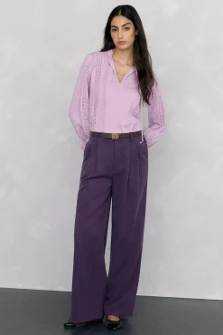 Pedro del Hierro T-Shirts-Camiseta com laço Rosa