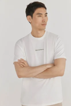 Pedro del Hierro T-Shirts-Camiseta com logo posicional Branco