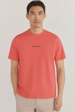 Pedro del Hierro T-Shirts-Camiseta com logo posicional Vermelho