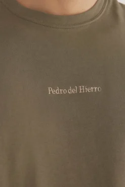 Pedro del Hierro T-Shirts-Camiseta com logo posicional Verde
