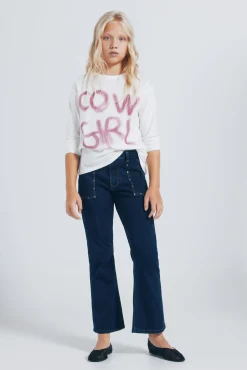 Springfield Kids T-Shirts-Camiseta cowgirl bege