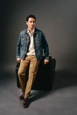 OOTO Camisas-Camiseta de algodão e linho Ecru