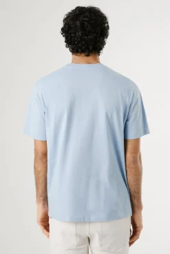 Pepe Jeans T-Shirts-Camiseta de manga curta com logo frontal. azul