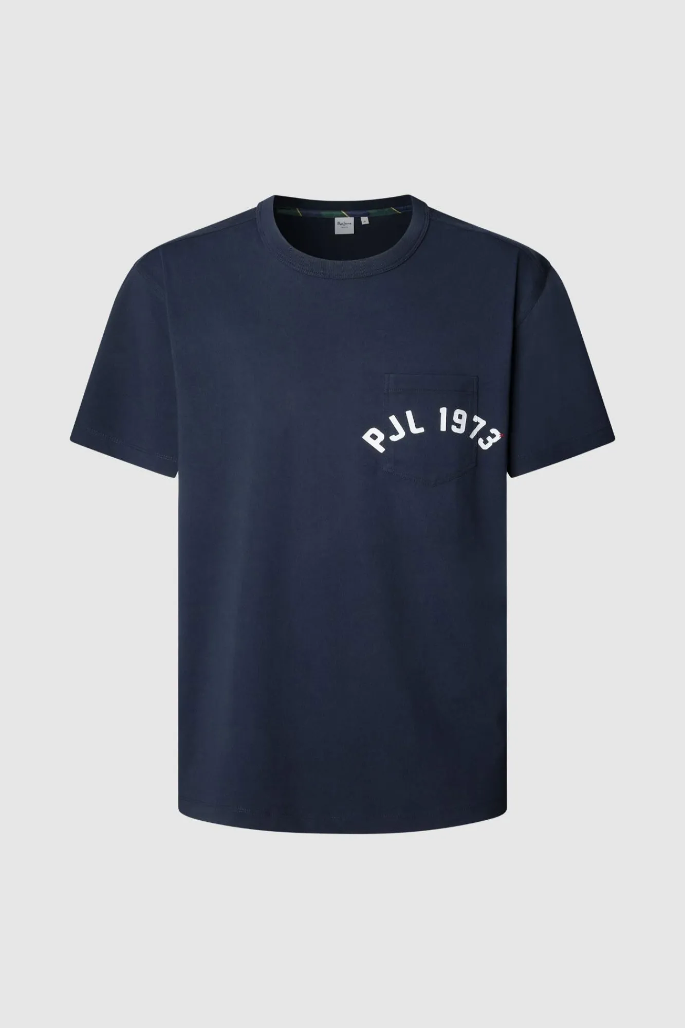 Pepe Jeans T-Shirts-Camiseta estampada com logotipo de corte regular azul