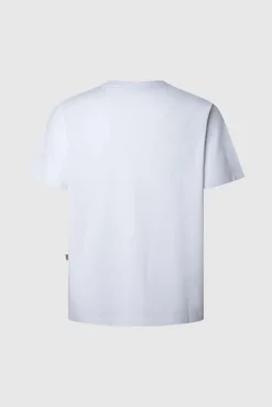 Pepe Jeans T-Shirts-Camiseta estampada com logotipo de corte regular branco