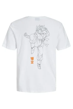 Jack & Jones T-Shirts-Camiseta estampada regular fit branco