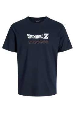 Jack & Jones T-Shirts-Camiseta estampada regular fit azul