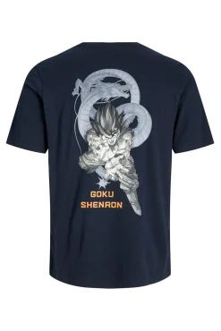 Jack & Jones T-Shirts-Camiseta estampada regular fit azul