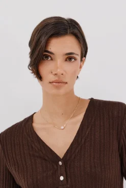 Cortefiel T-Shirts-Camiseta estruturada Baker's Castanho