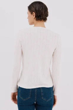 Cortefiel T-Shirts-Camiseta estruturada Baker's Branco