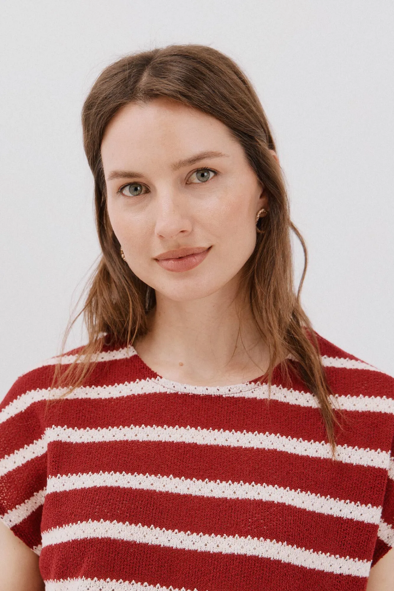 Cortefiel T-Shirts-Camiseta estruturada riscas Granada