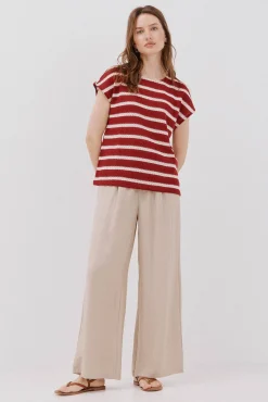 Cortefiel T-Shirts-Camiseta estruturada riscas Granada