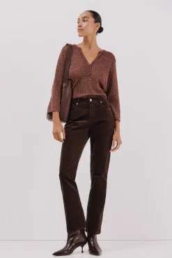 Cortefiel T-Shirts-Camiseta gola mao lurex Granada